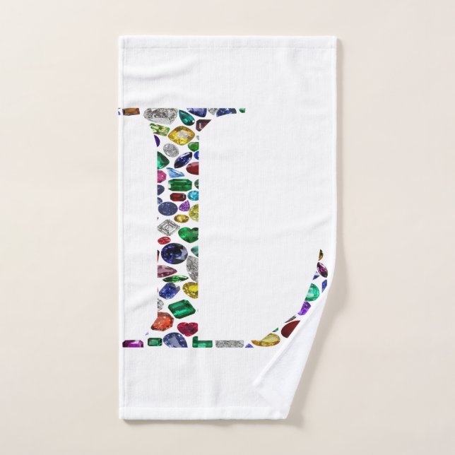 Letter L Hand Towel (Hand Towel)