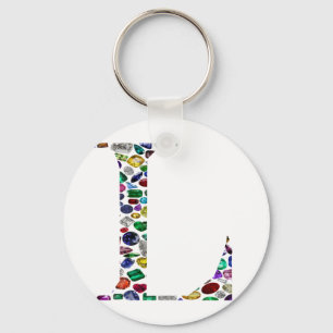 Letter L Monogram Keychain