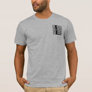 Letter L Monogram Vintage Celtic Knot Print T-Shirt