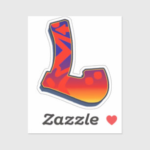 Letter L - Night Sky Sticker