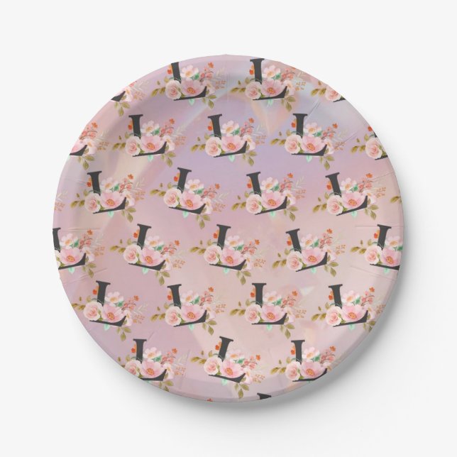 Letter L Paper Plates (Front)