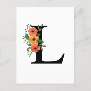 Letter L Postcard