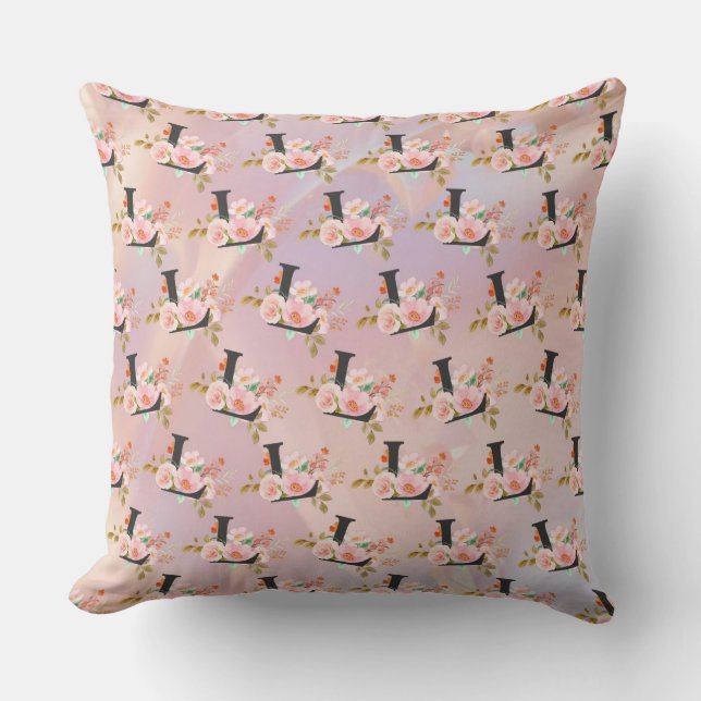 Letter L Throw Pillow (Front)