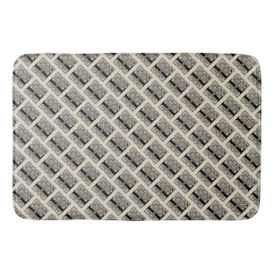 Letter L Vintage Celtic Knot Monogram Bath Mat