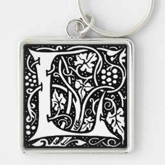 Letter 'L' William Morris Design - Keychain