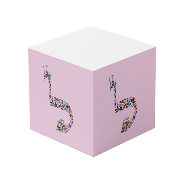 Letter 'LAMED' Cube (Front Angled)