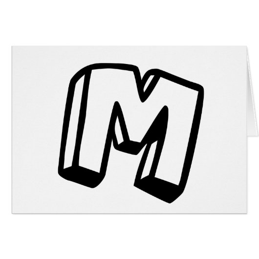 Letter M (Front Horizontal)