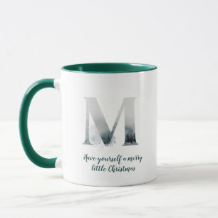 Letter M Alphabe design and photo Christmas Mug