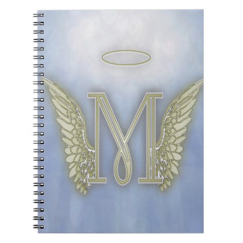 Letter M Angel Monogram Notebook