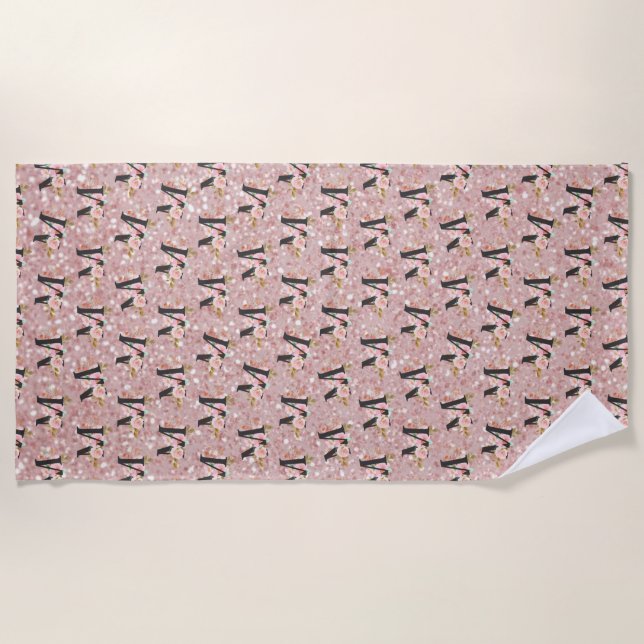 Letter M Beach Towel (Front)