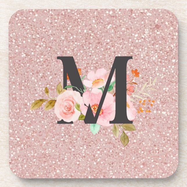 Letter M Beverage Coaster (Front)