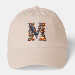 Letter m by Thanksgiving style Hat