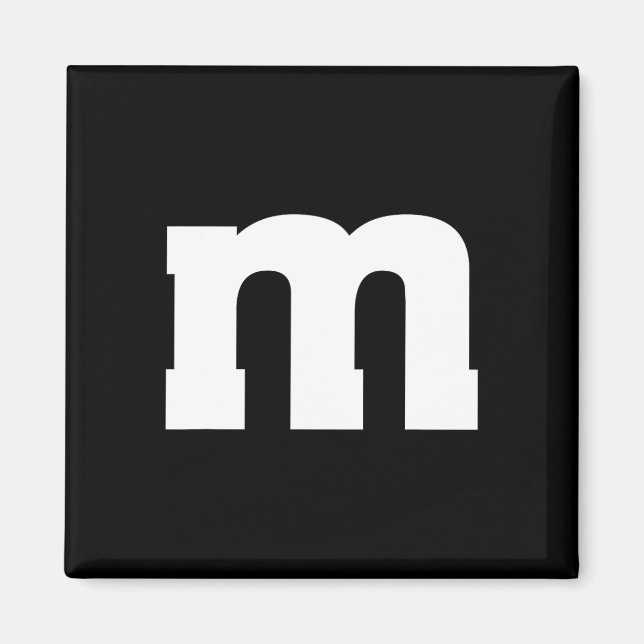 Letter M Capital Alphabet  Magnet (Front)
