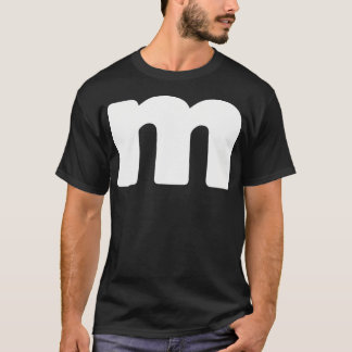Letter M Groups Halloween Matching Team Easy Lazy  T-Shirt