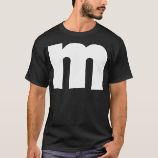 Letter M Groups Halloween Matching Team Easy Lazy T-Shirt