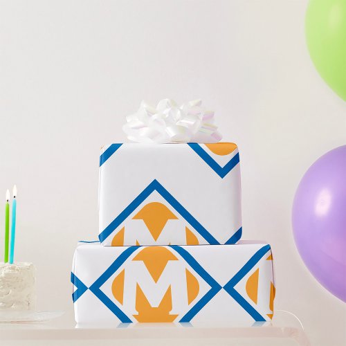 Letter M Icon Wrapping Paper