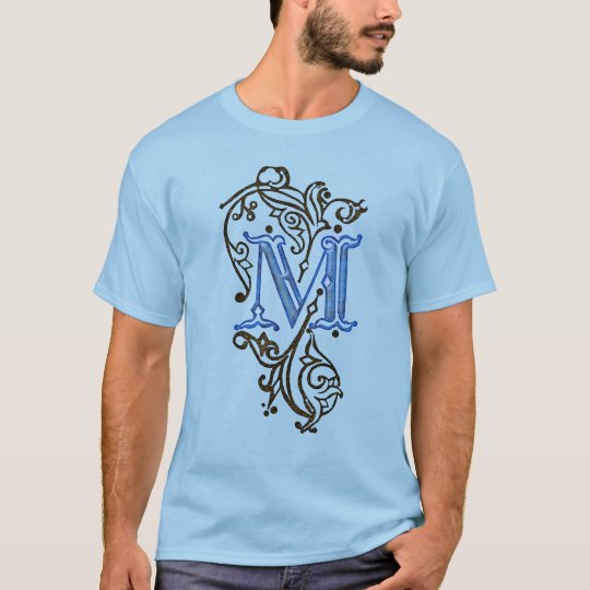 Letter "M" Medieval-style Decorative Men's T-Shirt