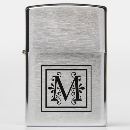 Letter M Monogram Zippo Lighter
