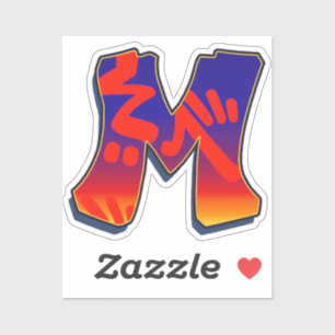 Letter M - Night Sky Sticker