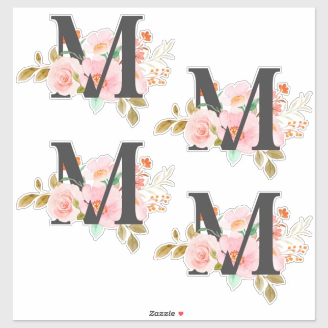 Letter M Sticker (Sheet)