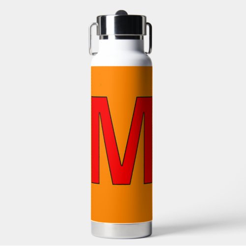 Letter M  Water Bottle