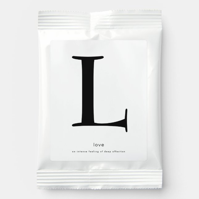 Letter Monogram | Meaning | Fun Fact Margarita Drink Mix (Front)