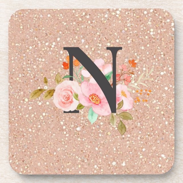 Letter N Beverage Coaster (Front)