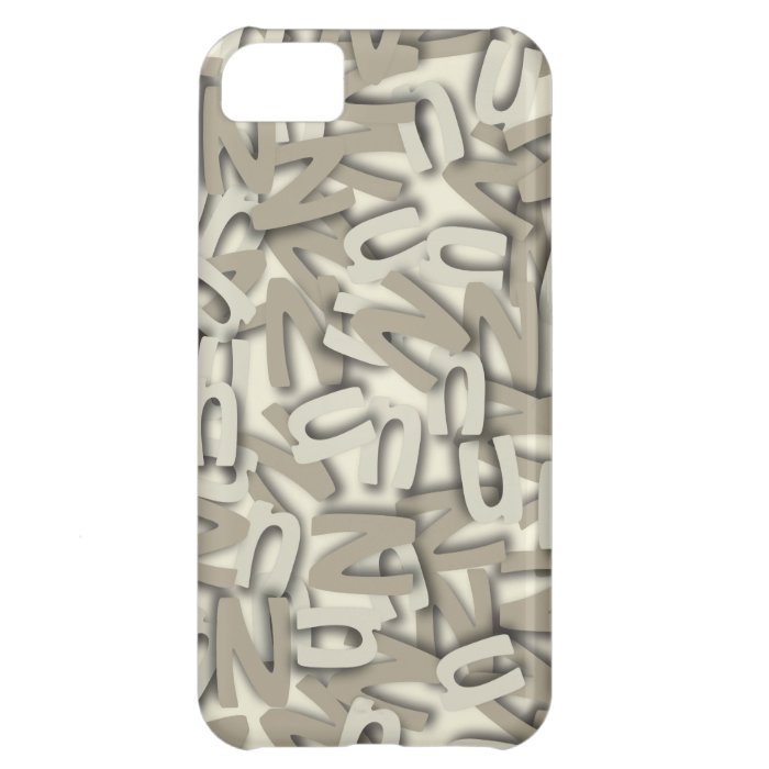 Letter N Gray iPhone 5C Cases