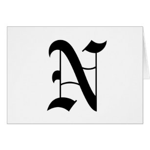 letter stickers old english font