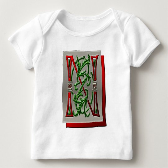 Letter N Pictorial Alphabet monogram Baby T-Shirt