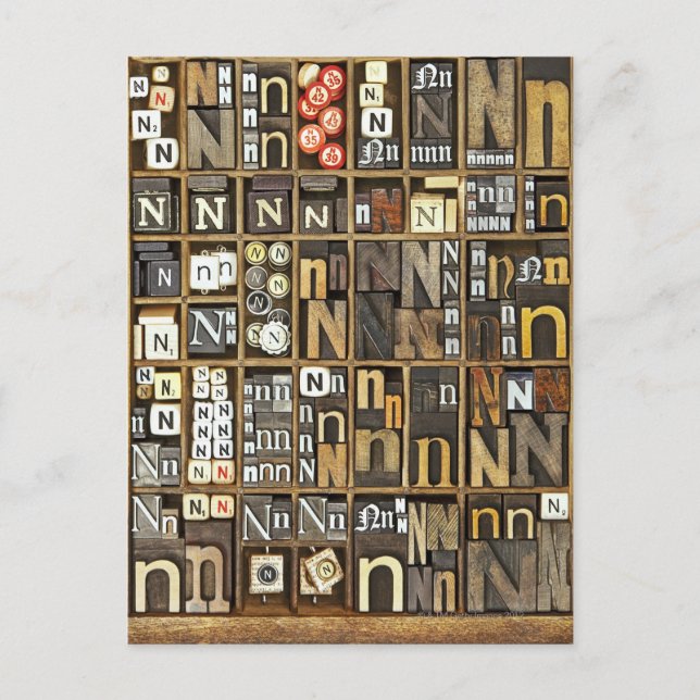 Letter N Postcard (Front)