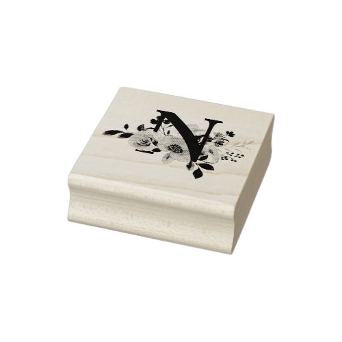 Letter N Rubber Stamp