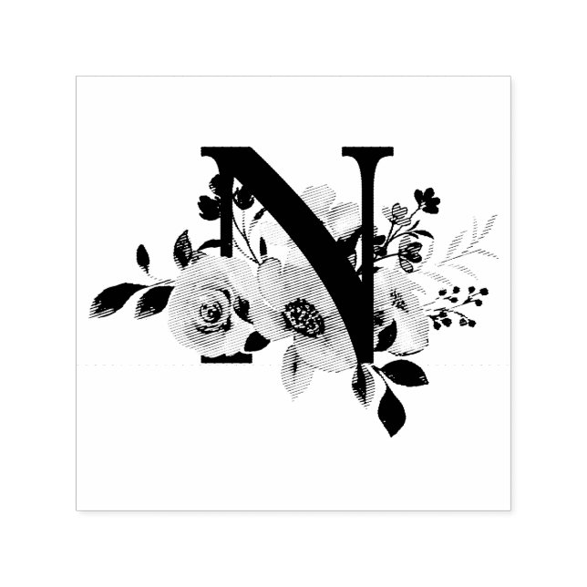 Letter N Self-inking Stamp (Design)