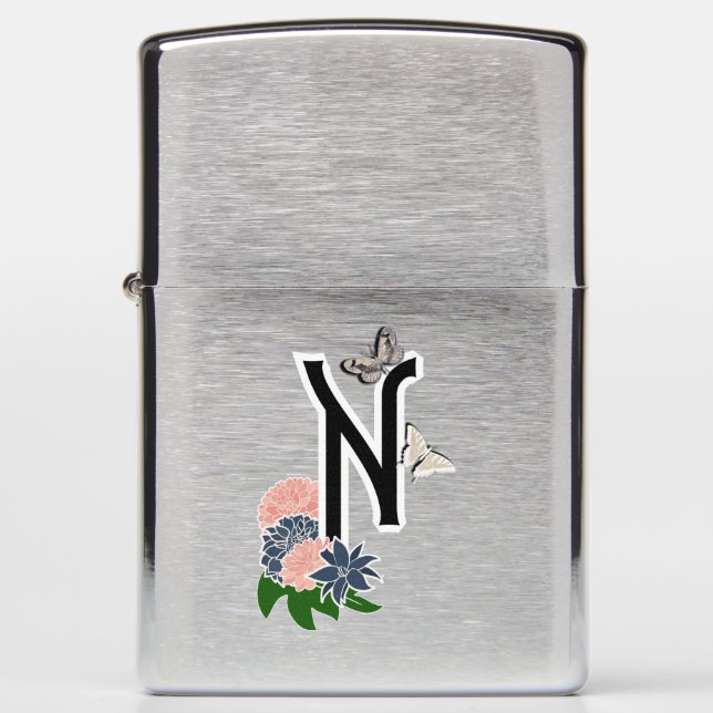 letter N  Zippo Lighter (Front)
