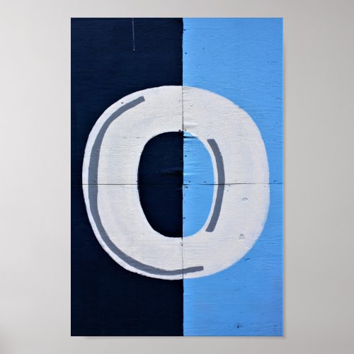 Letter O Alphabet Photography Poster
