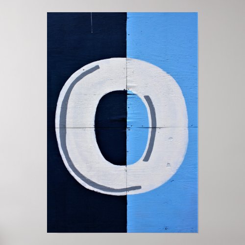 Letter O Alphabet Photography Poster