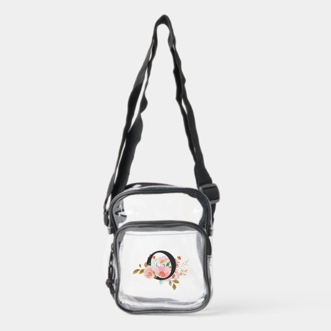 Letter O Clear Crossbody Bag (Front)