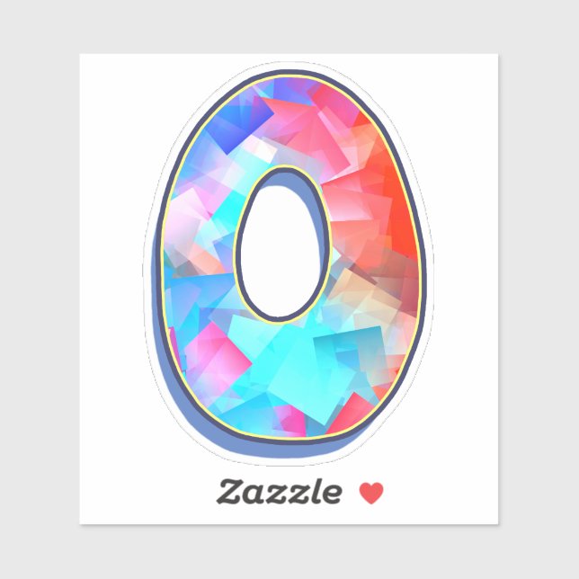 Letter O_ Graffiti Alphabet Letters Sticker (Sheet)