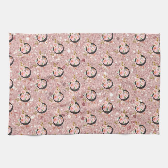 Letter O Kitchen Towel (Horizontal)