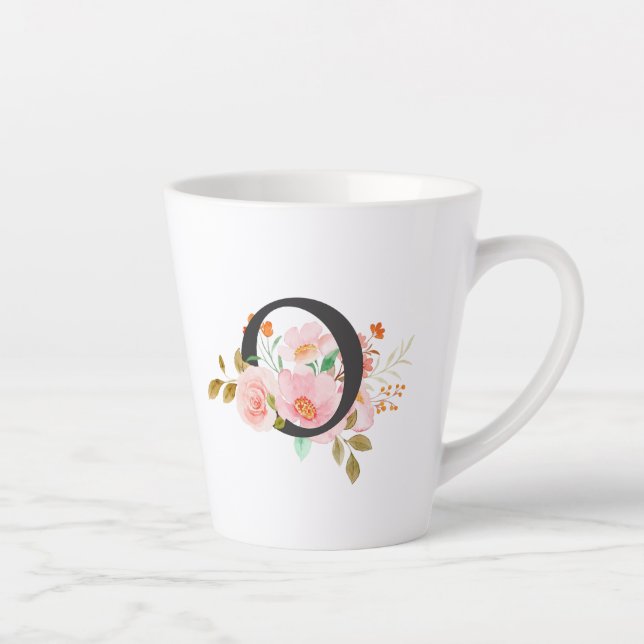 Letter O Latte Mug (Right)