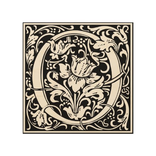 Letter O Medieval Monogram Art Nouveau