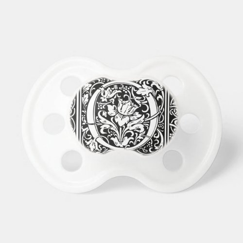 Letter O Medieval Monogram Art Nouveau Pacifier