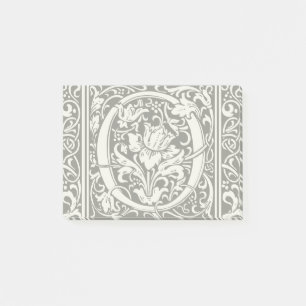 Letter O Medieval Monogram Art Nouveau Post-it Notes