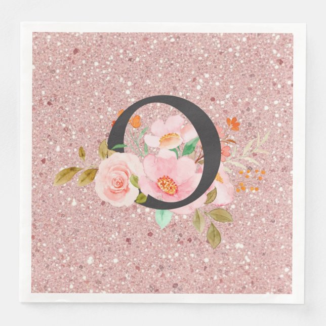 Letter O Paper Dinner Napkins (Front)