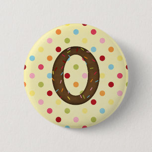Letter O Pinback Button