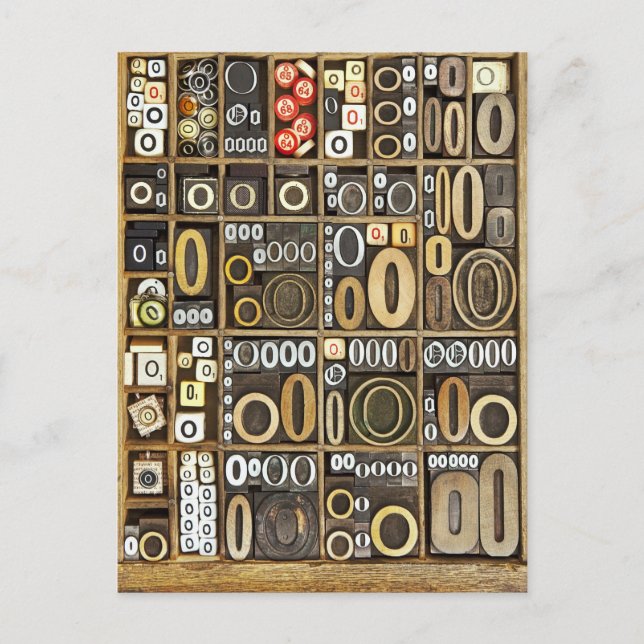 Letter O Postcard (Front)