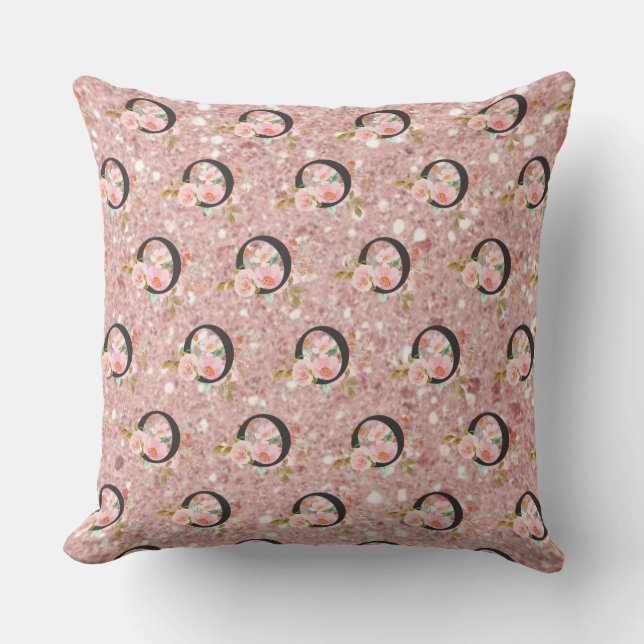 Letter O Throw Pillow (Front)