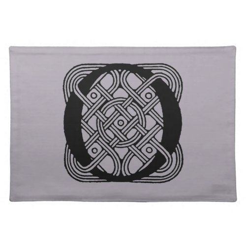 Letter O Vintage Celtic Knot Monogram Cloth Placemat