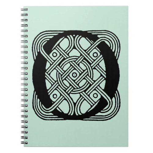 Letter O Vintage Celtic Knot Monogram Notebook