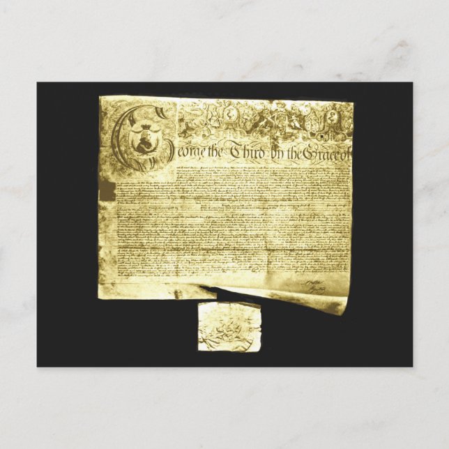 Letter of Marque for a Liverpool Skipper Postcard (Front)